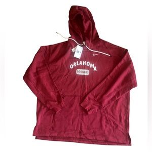 Nike Oklahoma Sooners Team Hoodie Sweatshirt Red Men's Size XXL [DQ9452-613] New